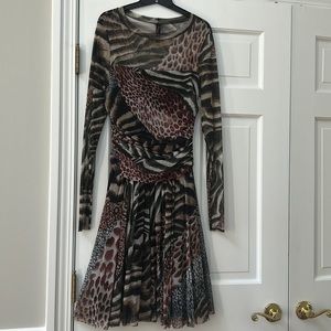 Beautiful Elana Kattan animal print dress size M